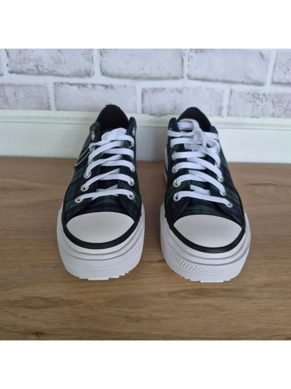 ⭐Converse Lift Double Stack Platform Plaid 9.5 Men's shoes Sneaker Black A16517C